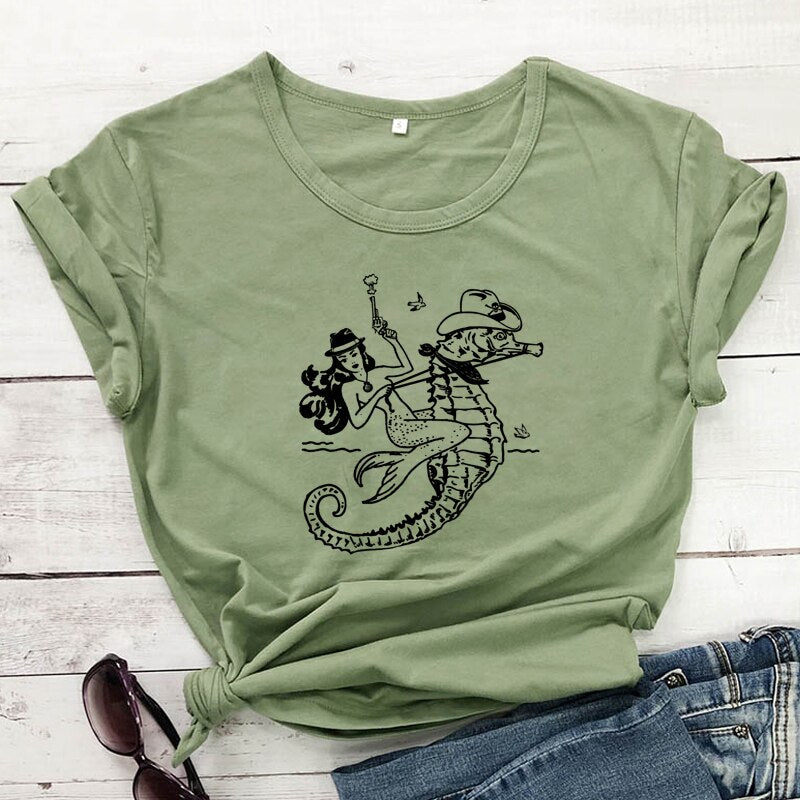 The Cowgirl Mermaid T-Shirt