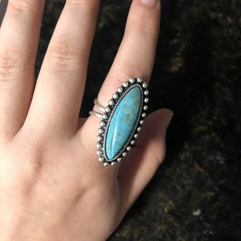 Oval Turquoise Ring