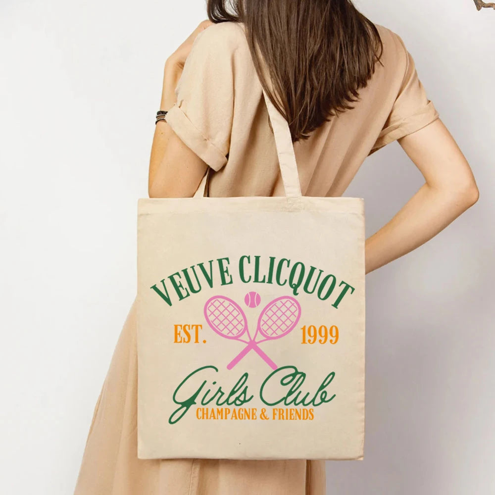 Champagne Tennis Club Tote Bag