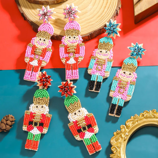 Nutcracker Beaded Earrings