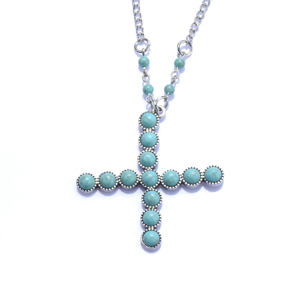 Turquoise Initial Pendant