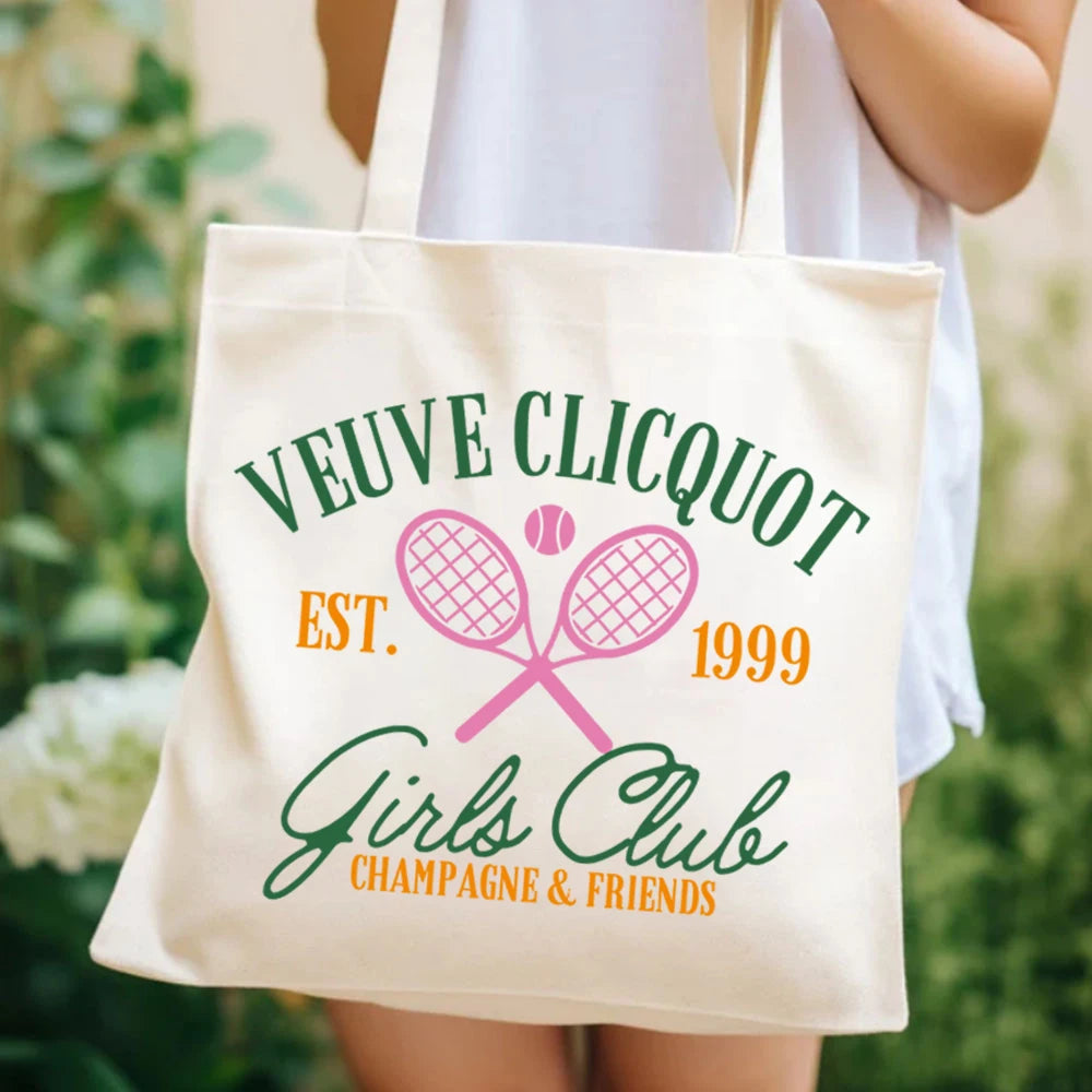 Champagne Tennis Club Tote Bag