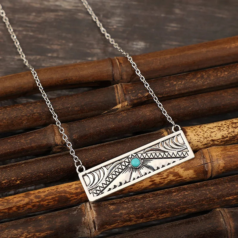 Engraved Bar Necklace