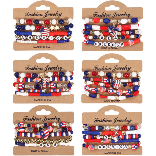 Independence Day Friendship Bracelets