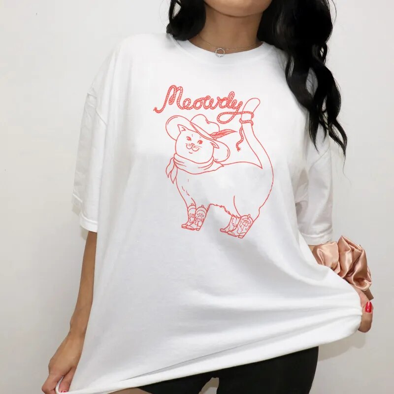 Meowdy Cowboy Cat T-Shirt