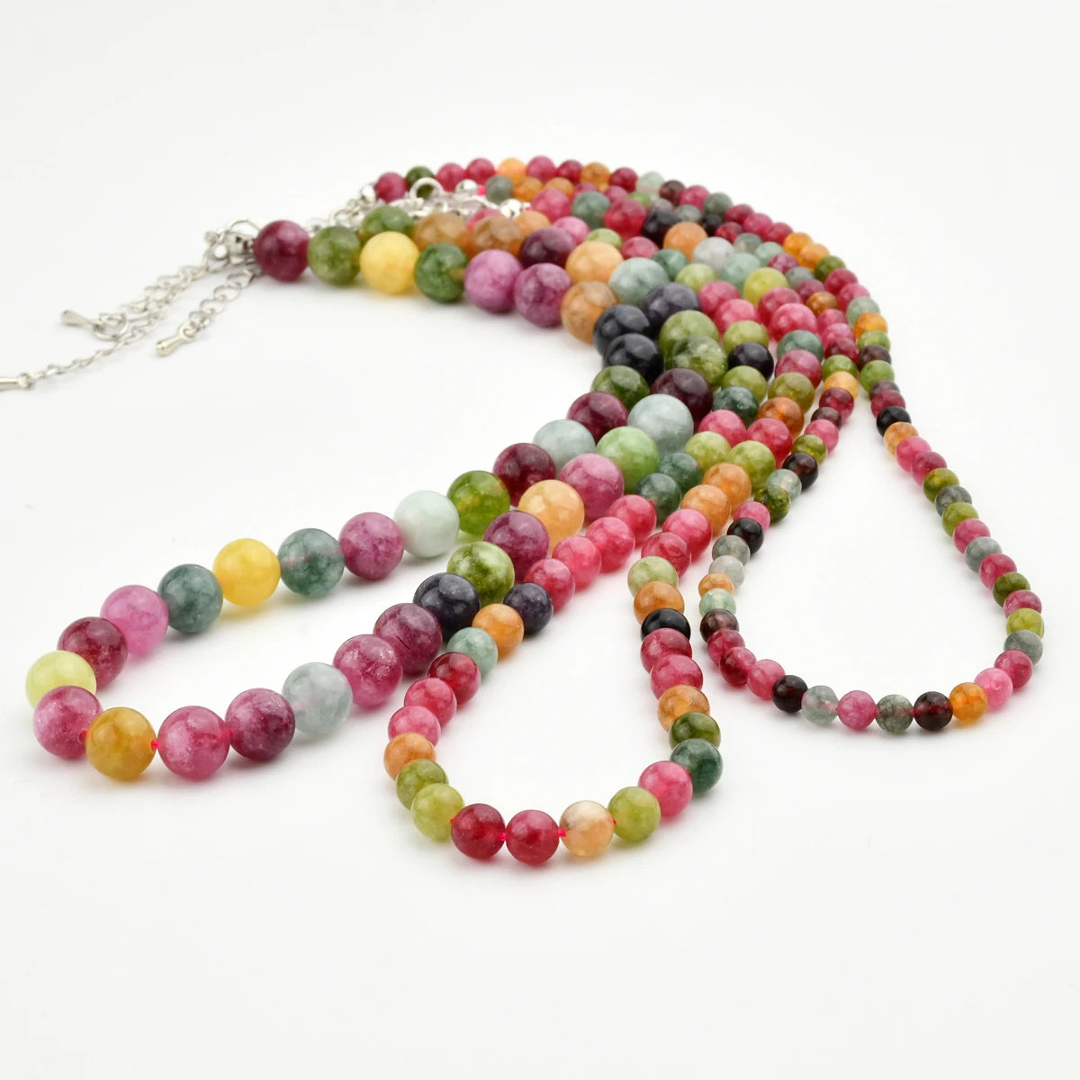 Colorful Tourmaline Beaded Necklaces