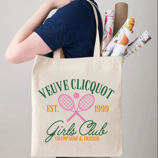 Champagne Tennis Club Tote Bag