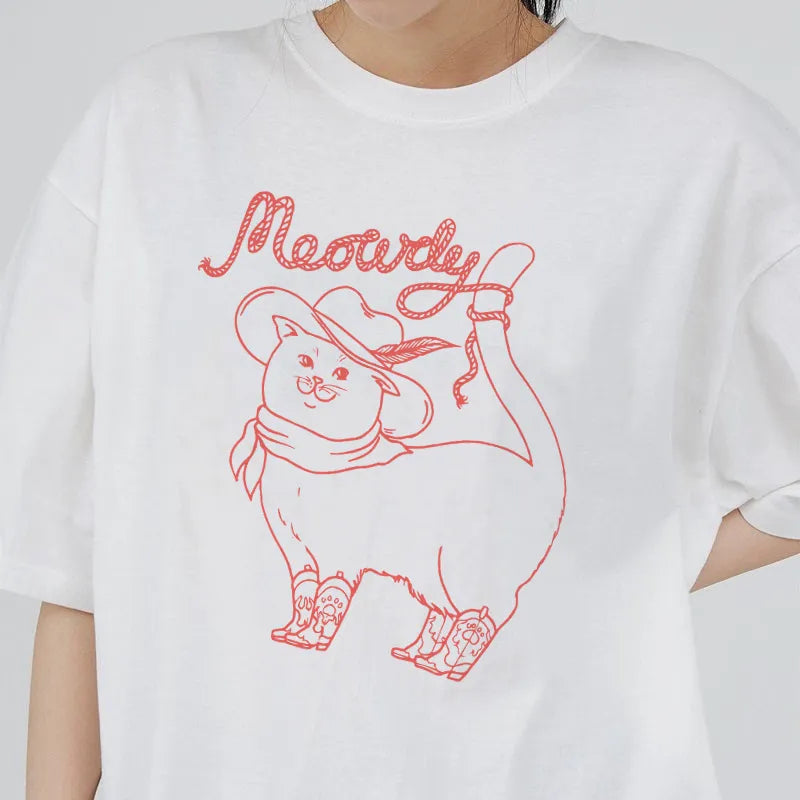 Meowdy Cowboy Cat T-Shirt