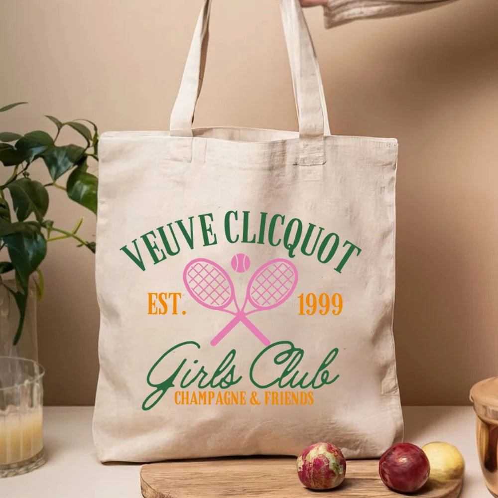 Champagne Tennis Club Tote Bag