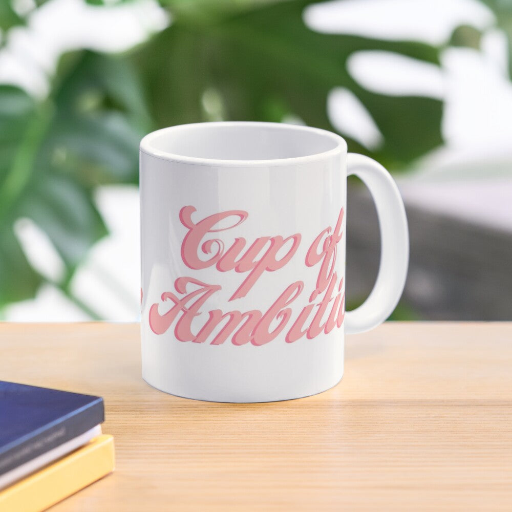 Start your morning with a cup of ambition in this Dolly inspired mug! Ceramic and Dishwasher Safe.