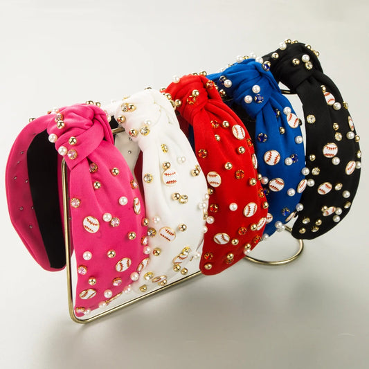 Baseball Knotted Headbands