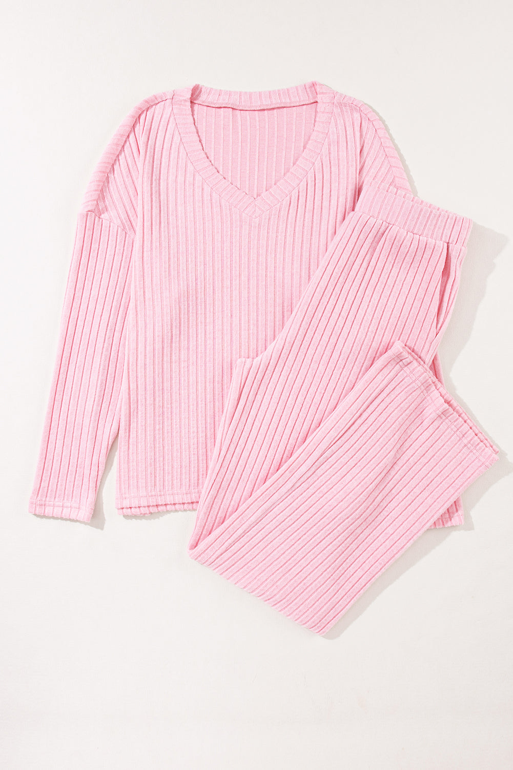 Slouchy Ribbed Knit Loungewear Set