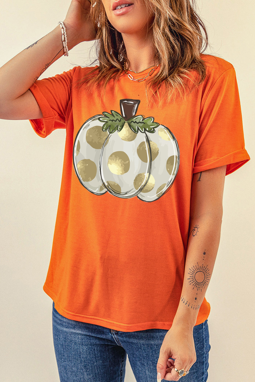 Polka Dot Pumpkin T-Shirt