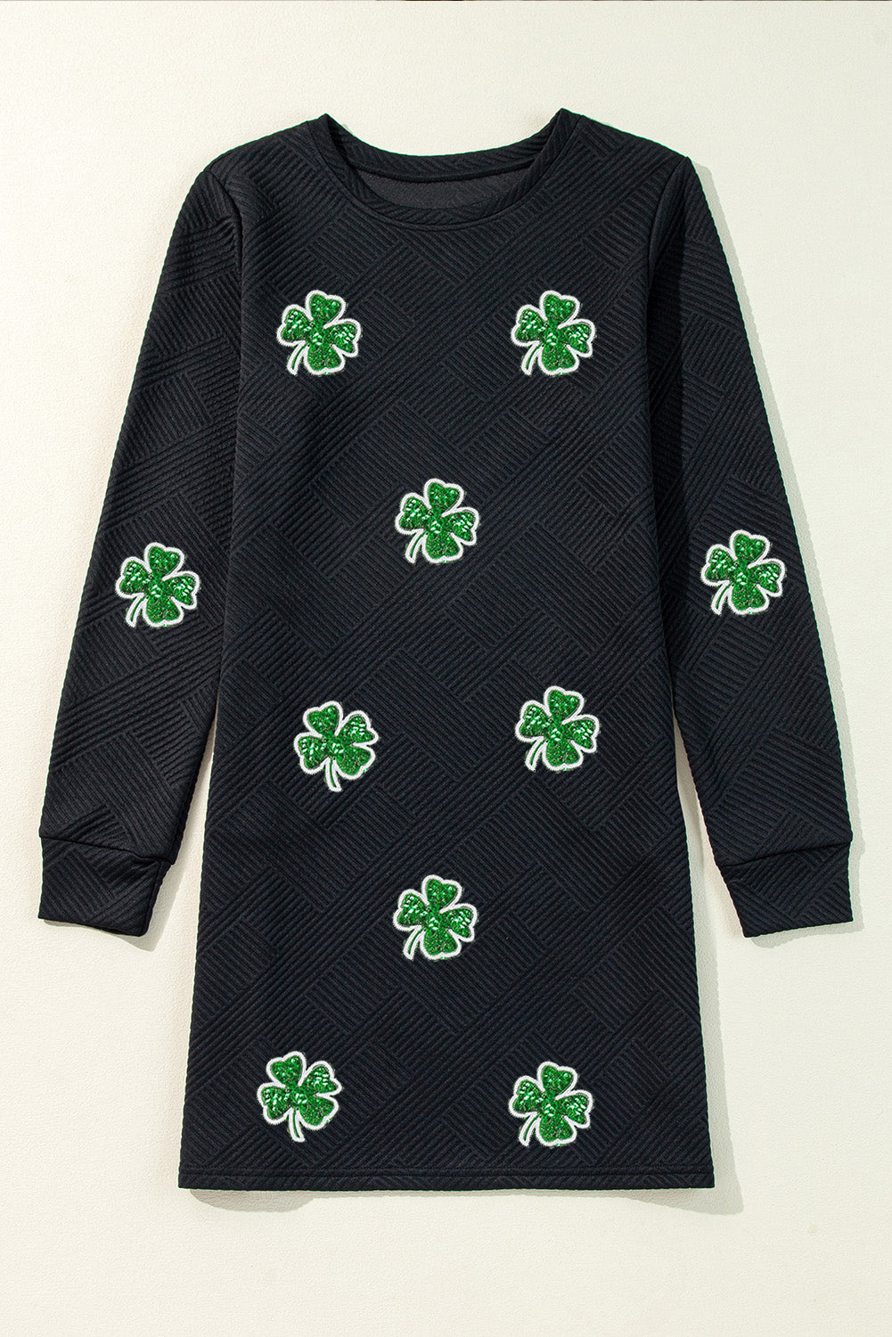 Shamrock Patched Long Sleeved Dress