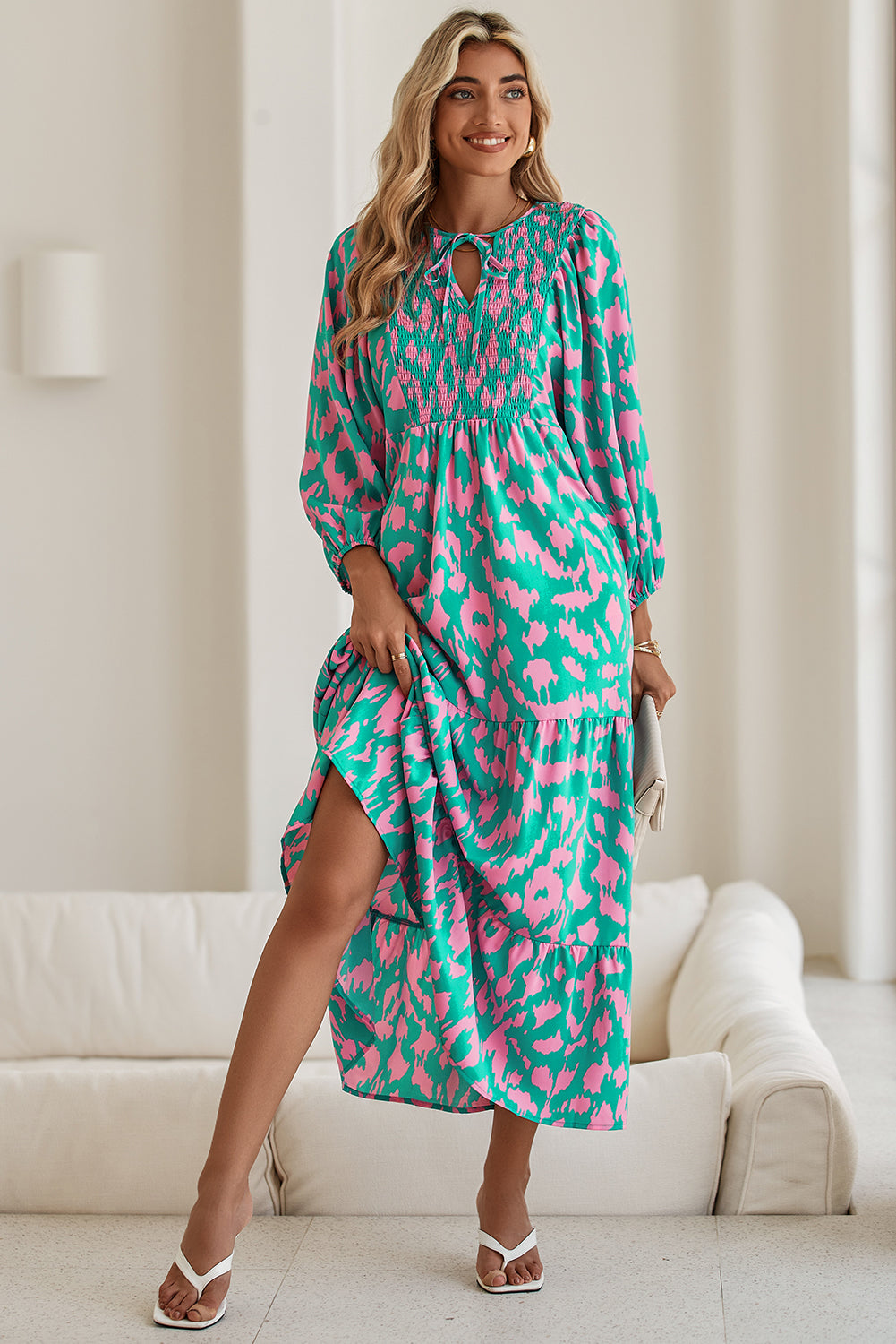 Abstract Maxi Dress