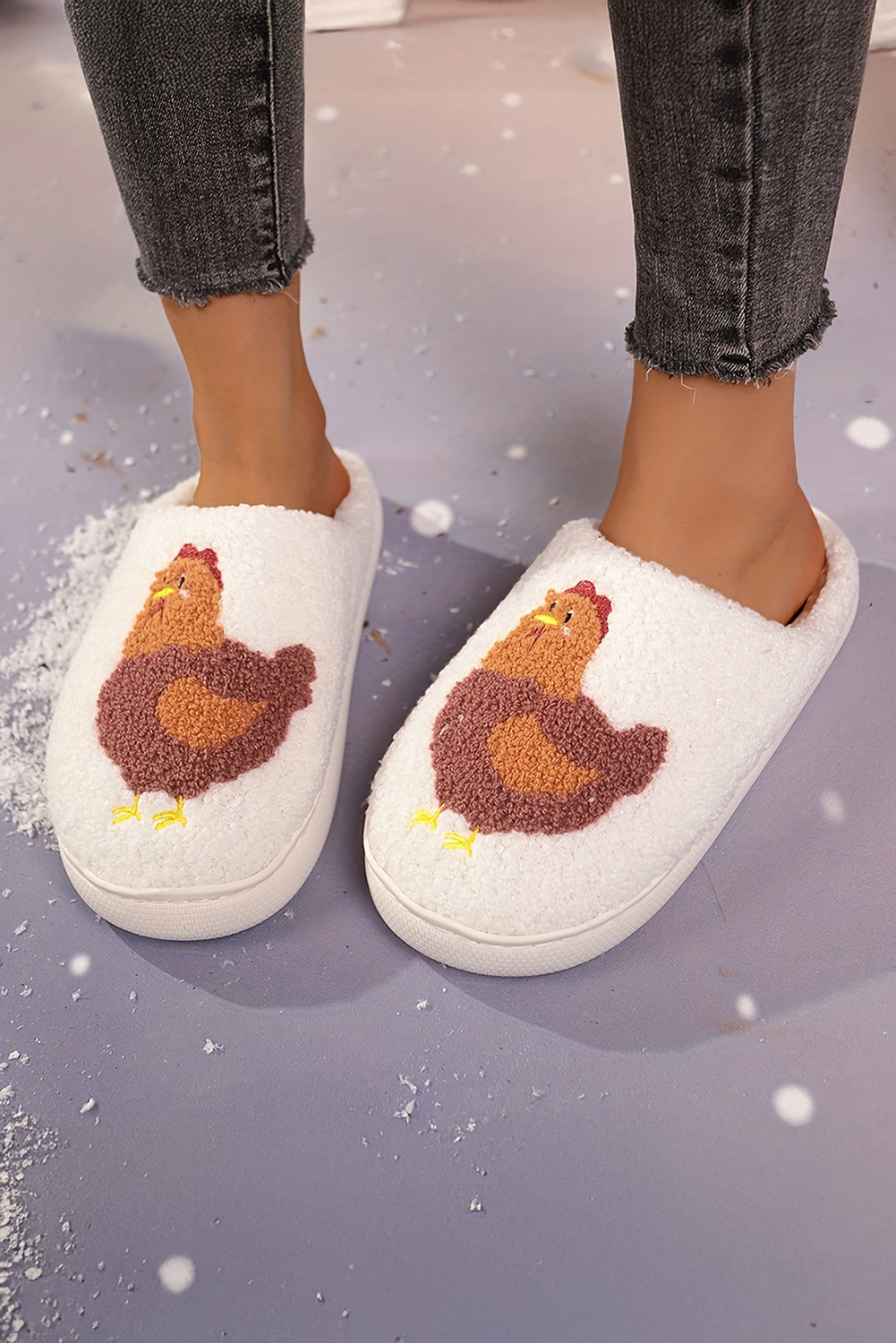 Chicken Fuzzy Winter Slippers