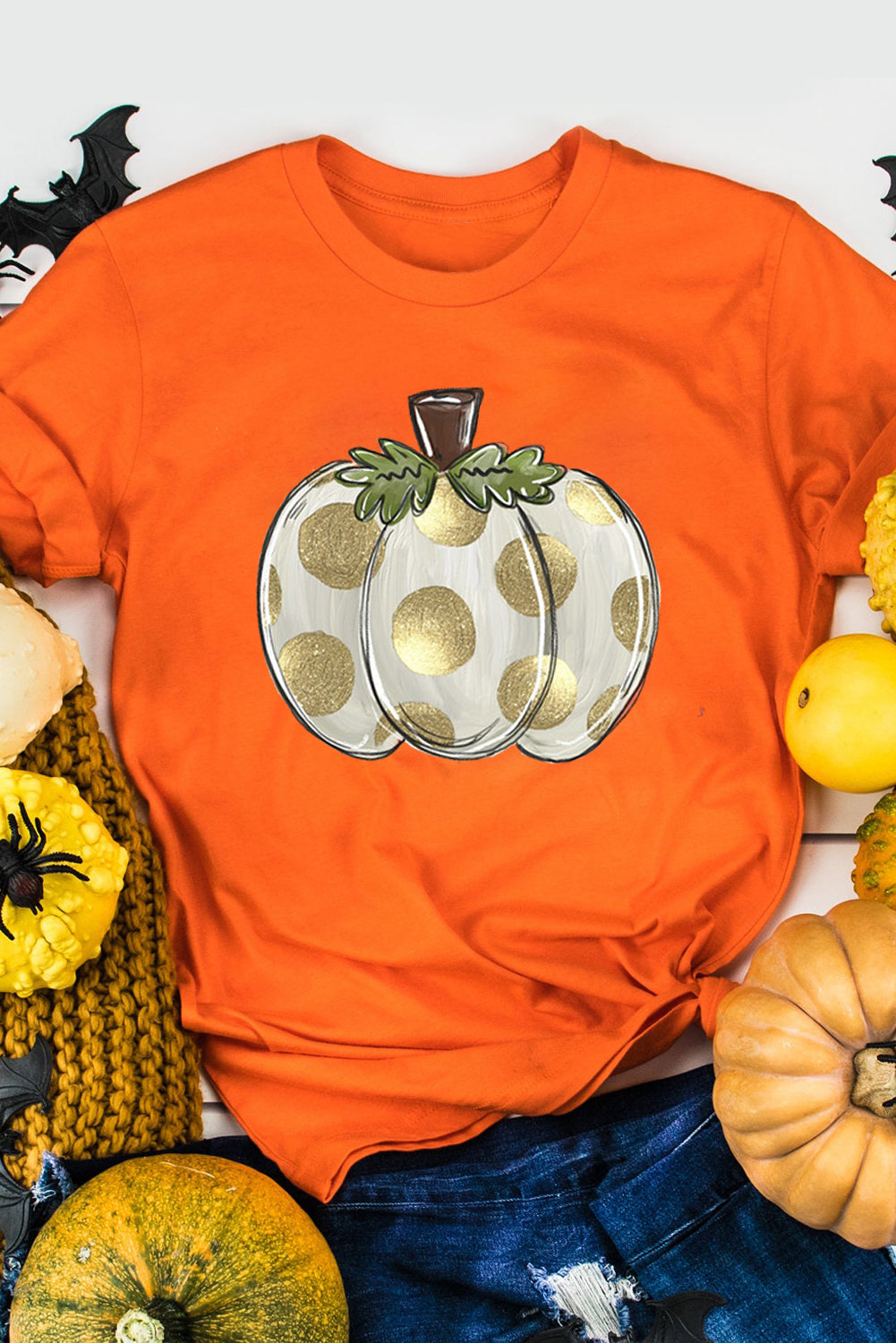 Polka Dot Pumpkin T-Shirt