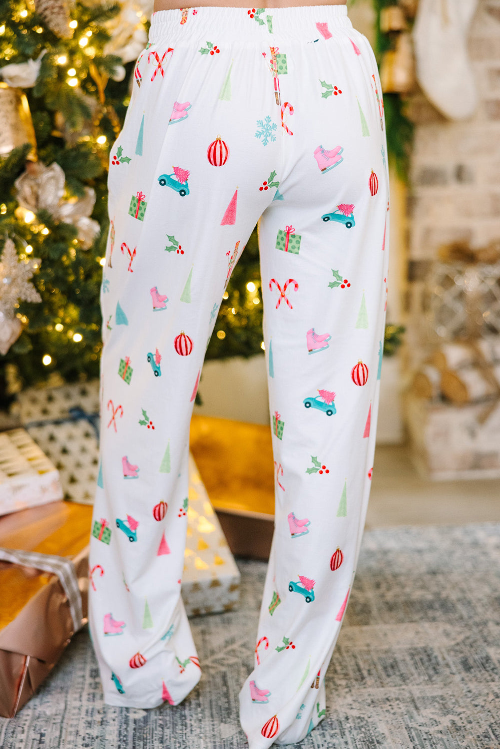 White Christmas Pajama Set