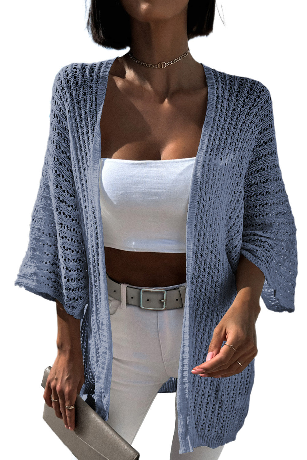 Bracelet Sleeve Kimono Cardigan