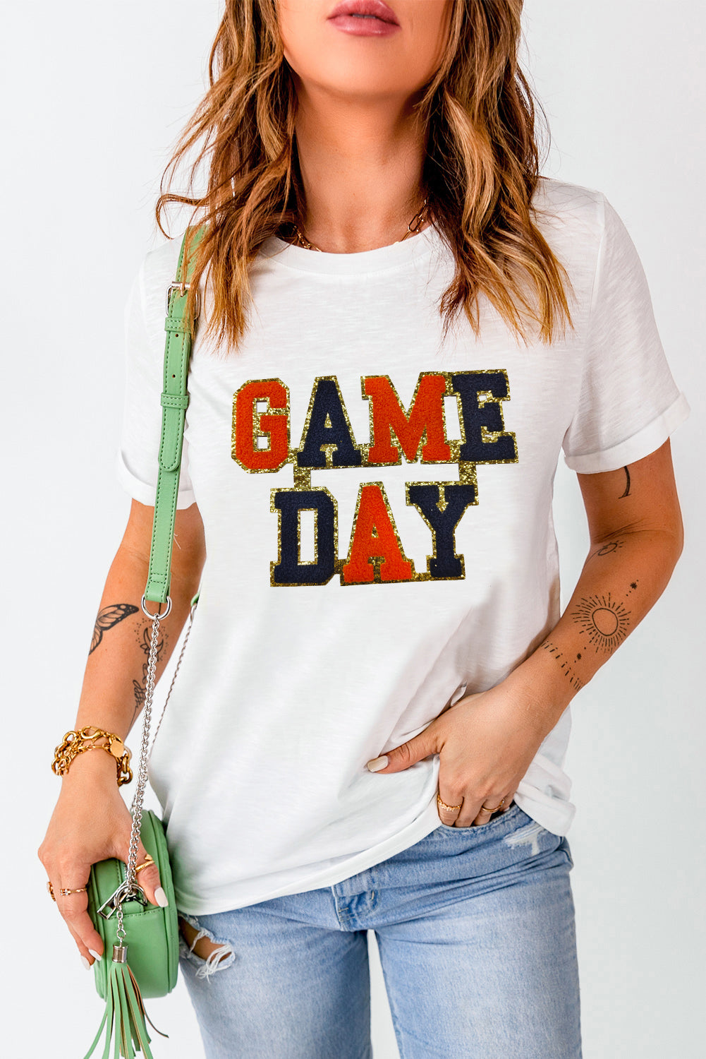 Gameday Glitter T Shirt