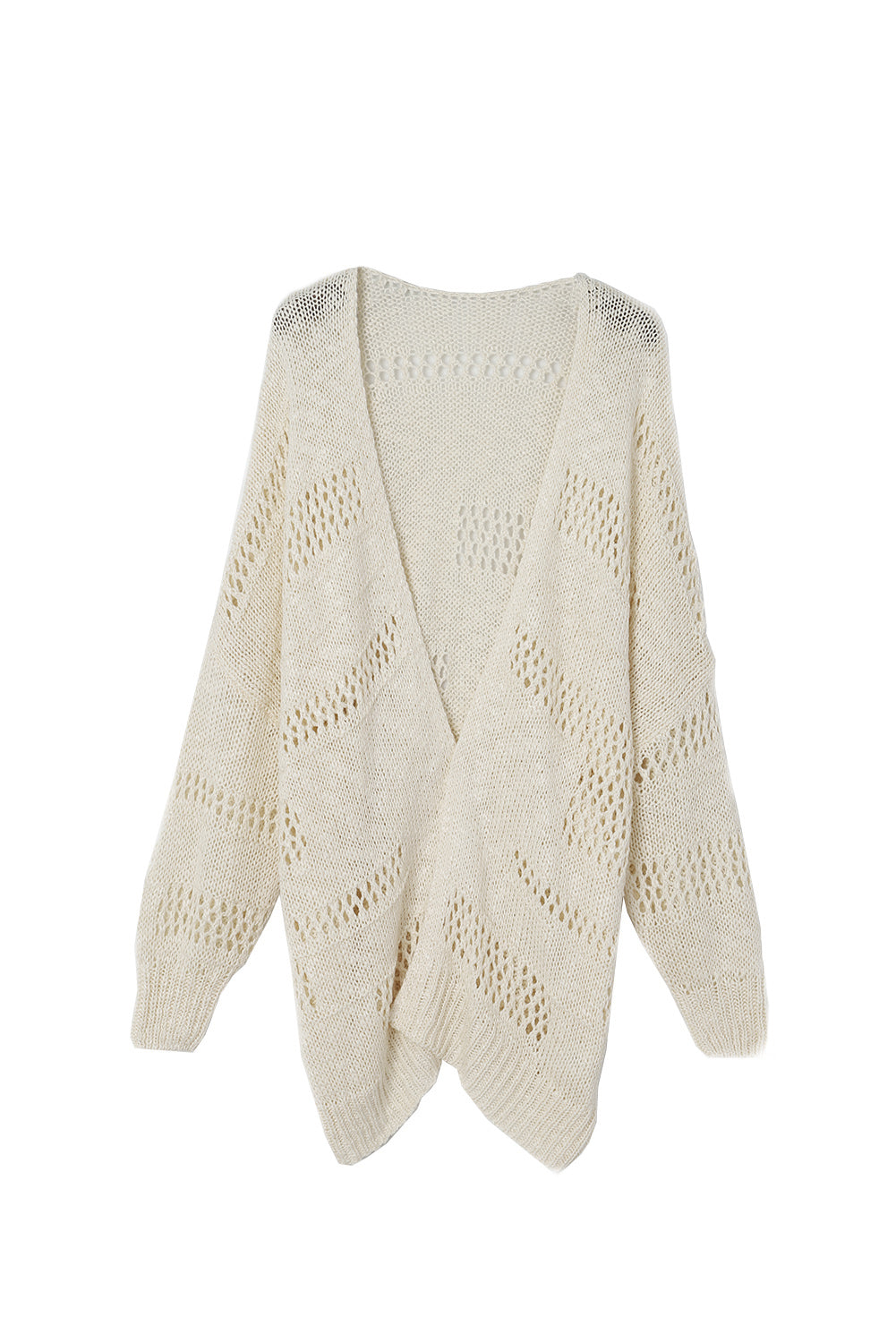 Loose Knit Dolman Sleeve Cardigan