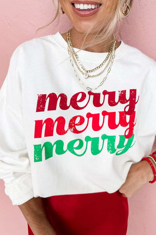 merry merry merry Christmas Sweatshirt