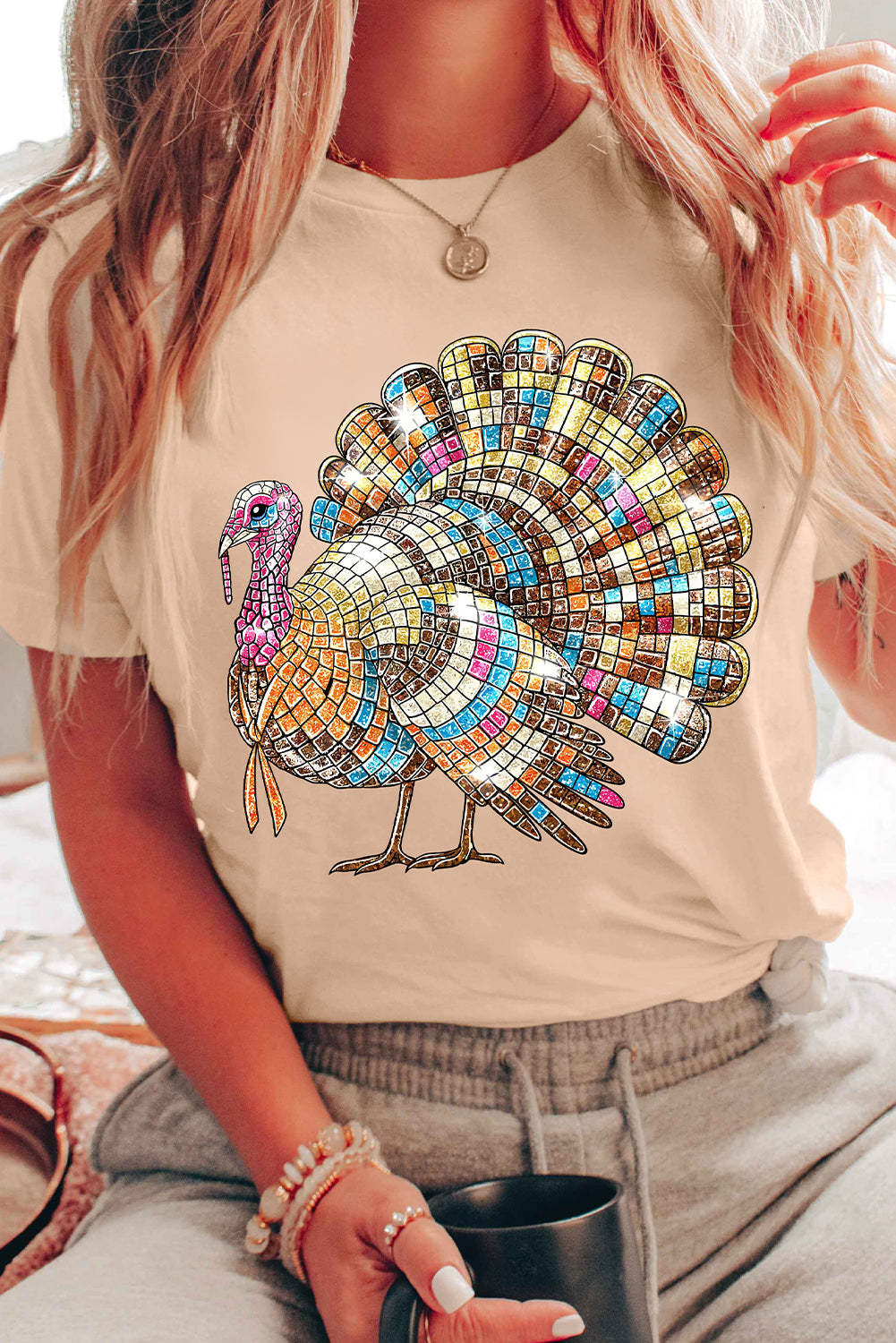 Disco Thanksgiving Turkey T Shirt