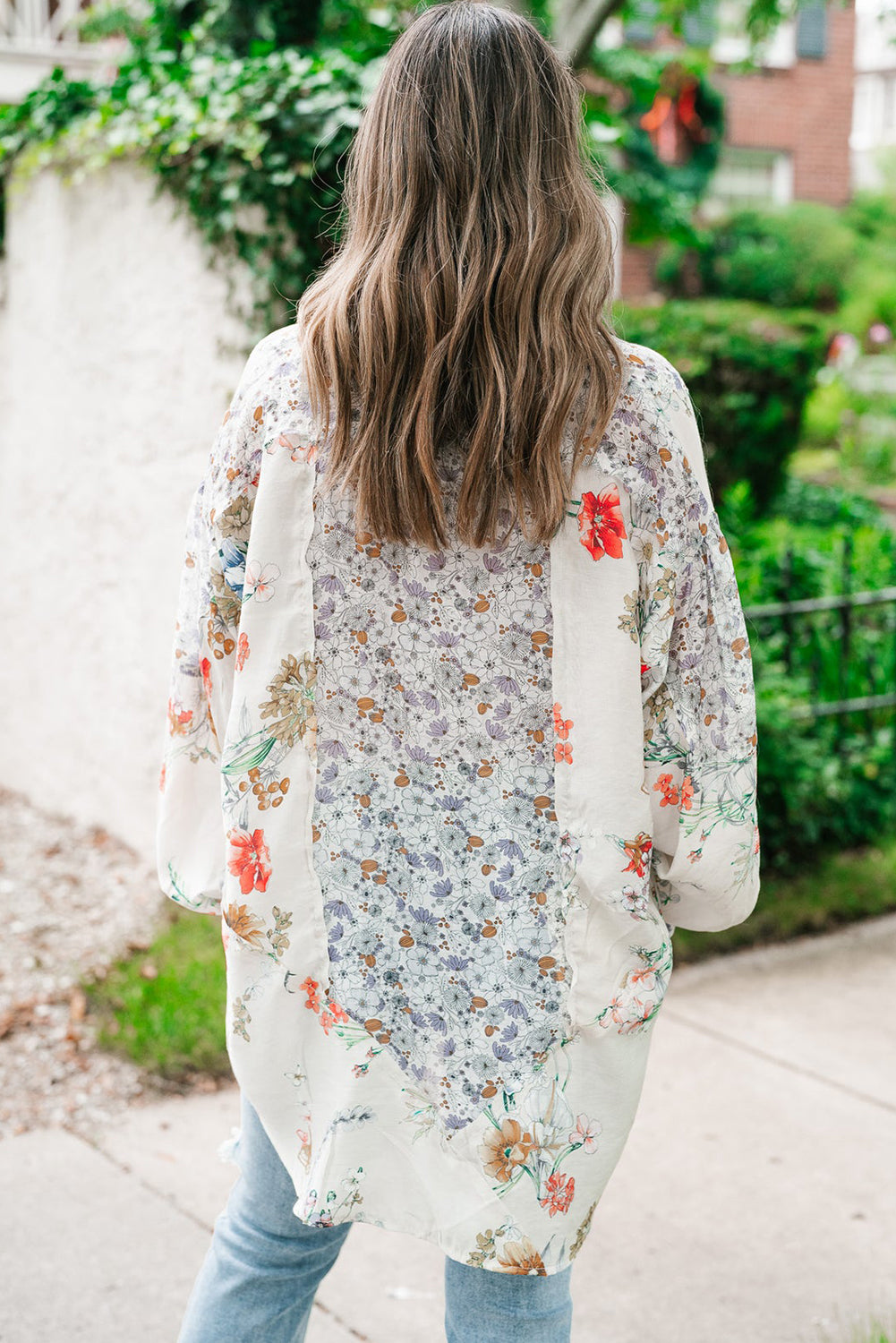 Boho Floral  Button Up Loose Shirt