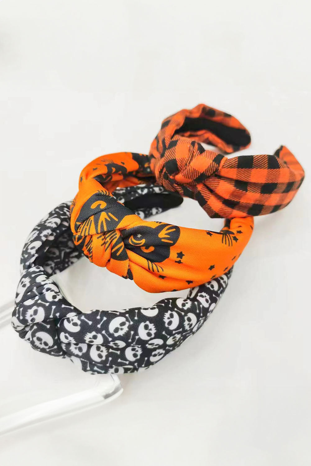 Halloween Plaid Print Knotted Headband