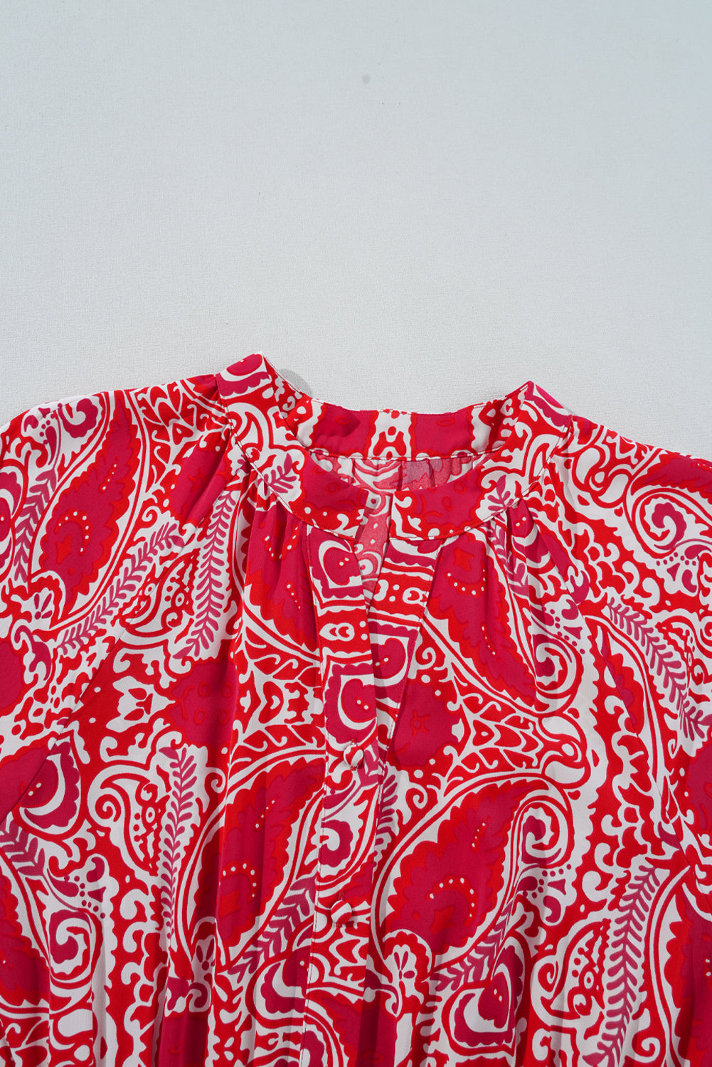 Red Paisley Maxi Dress