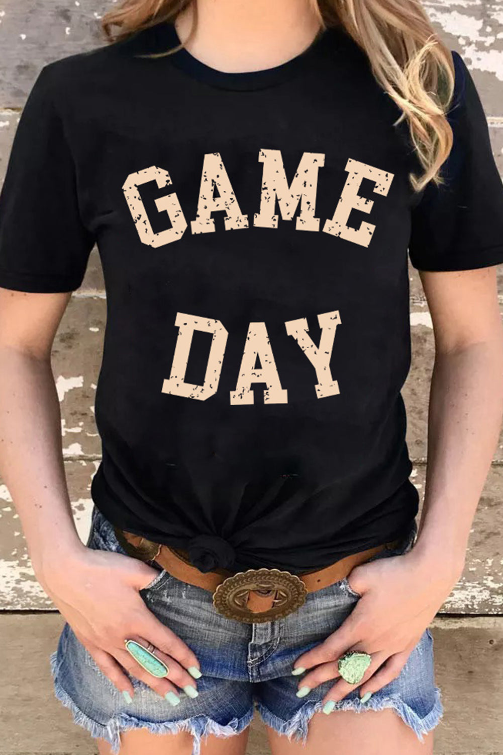 Gameday Crewneck Graphic T Shirt