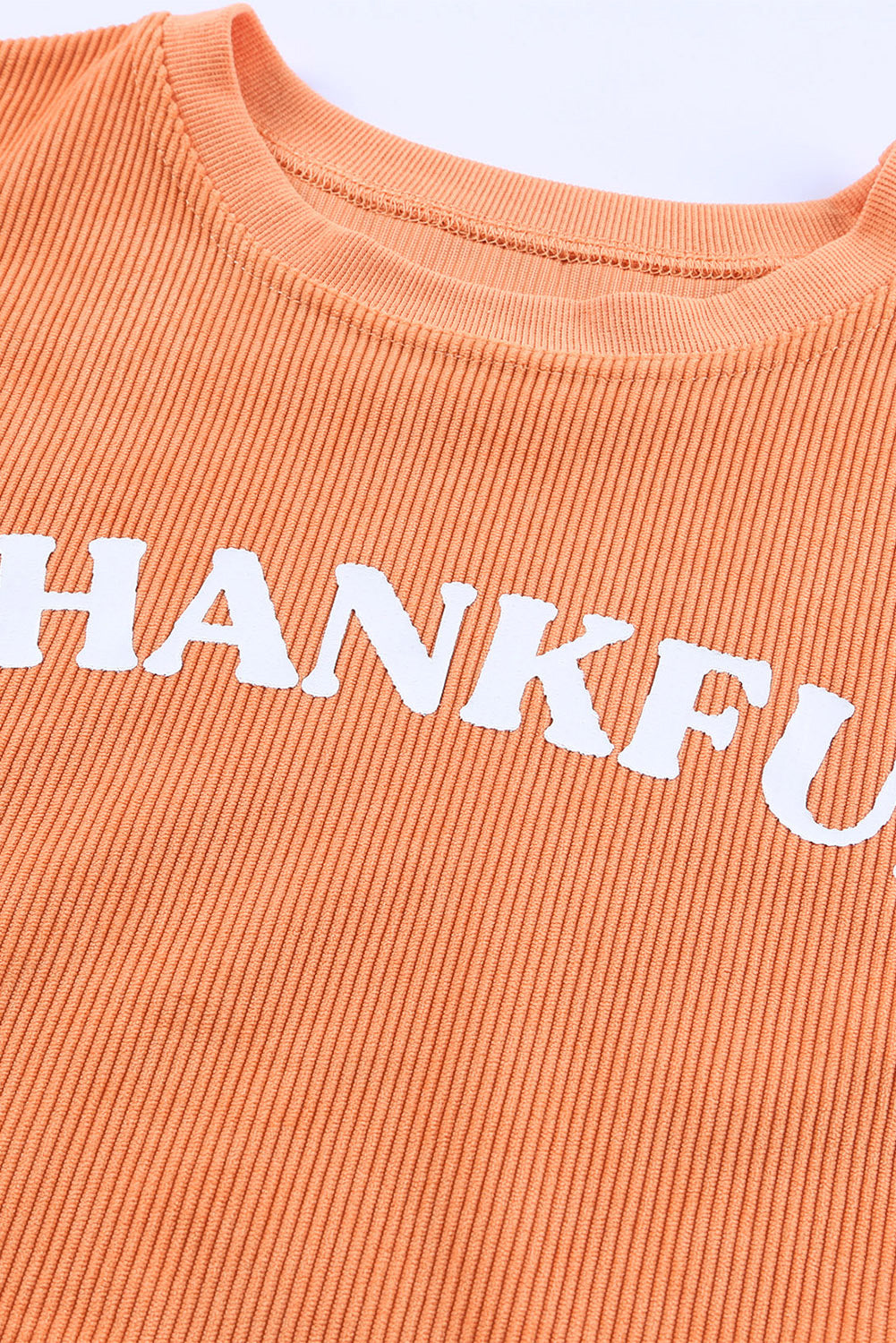 THANKFUL Graphic Corded Sweatshirt