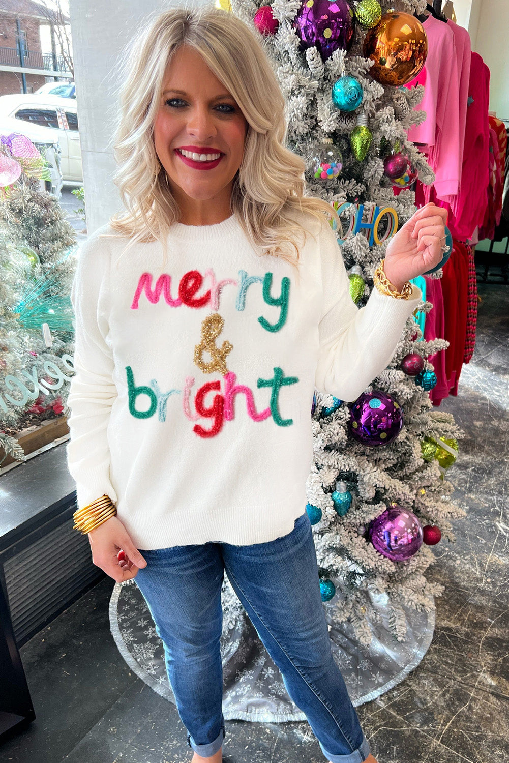 Merry & Bright Christmas Sweater