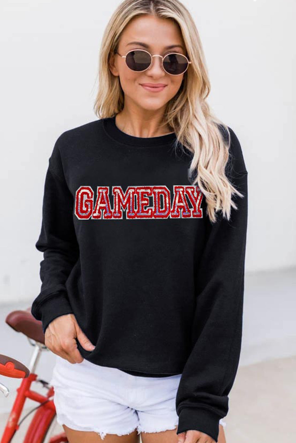 Gameday Sequined Pullover Sweatshirt