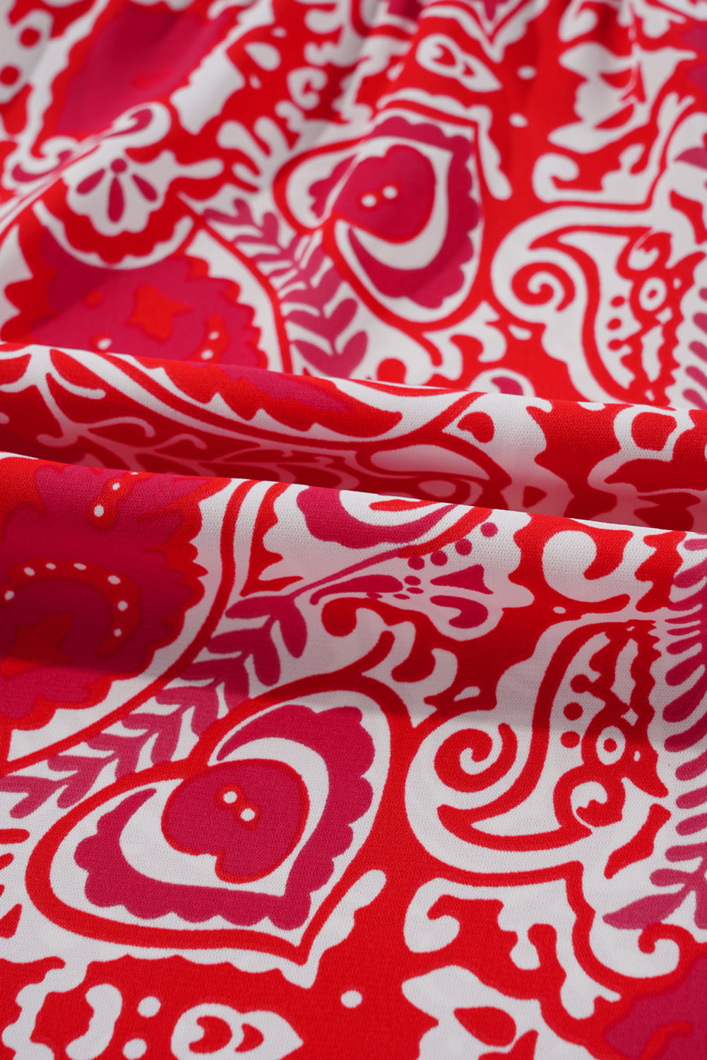 Red Paisley Maxi Dress