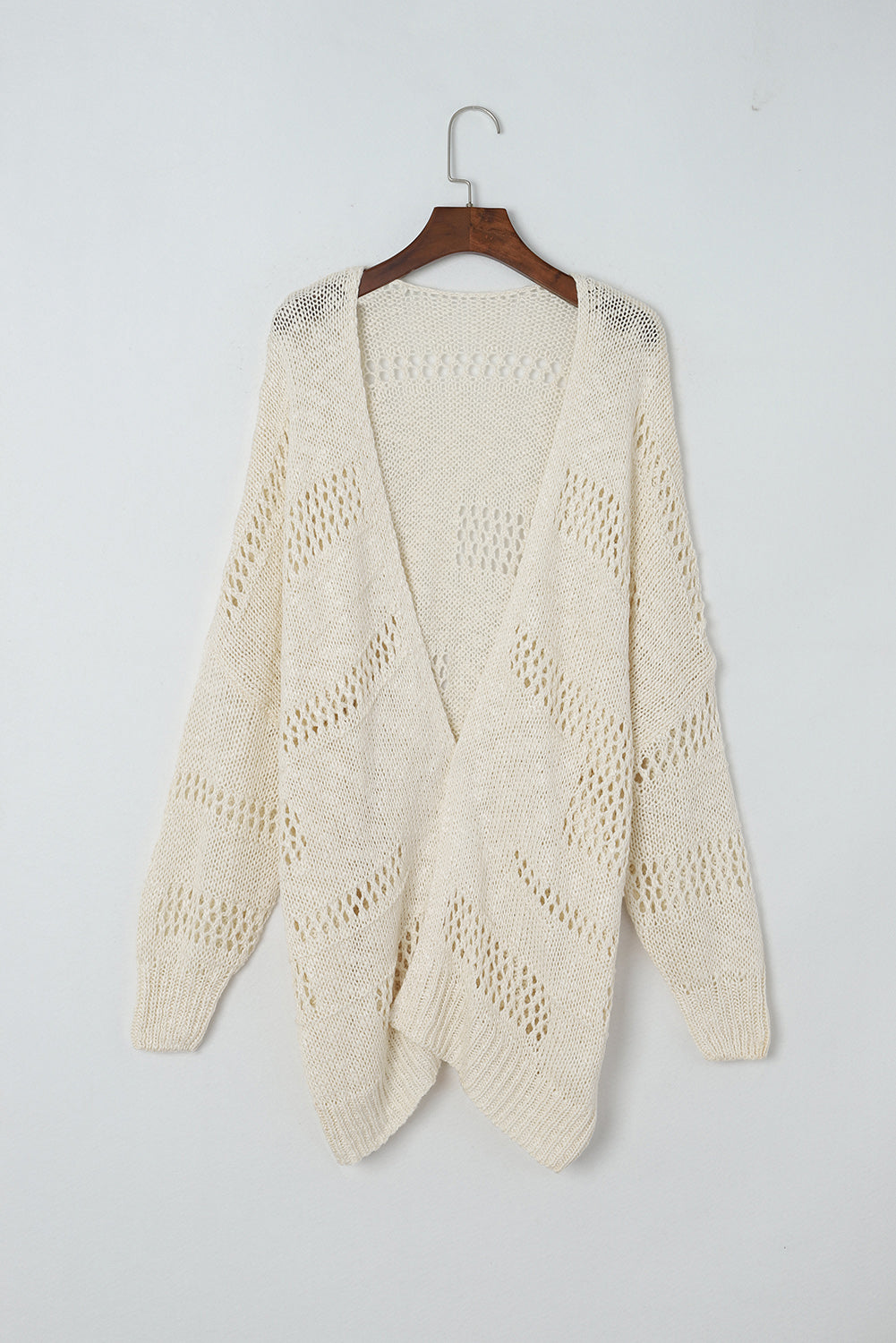 Loose Knit Dolman Sleeve Cardigan