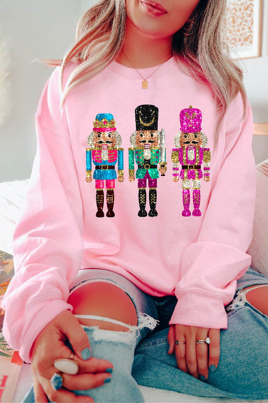 Nutcracker Glitter Christmas Sweatshirt