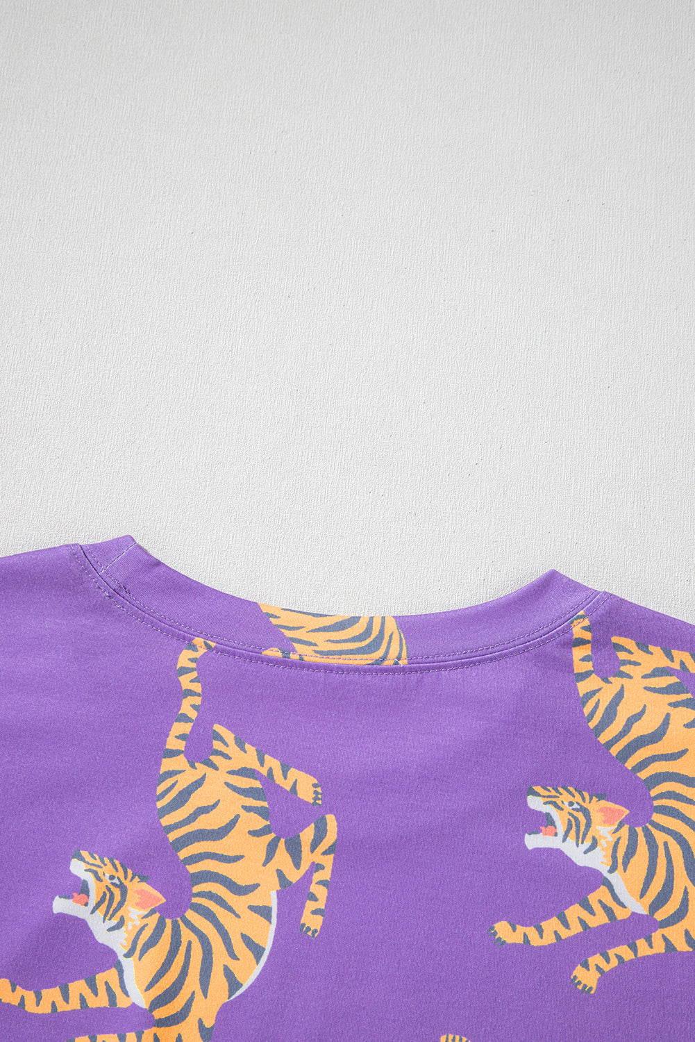 Purple Tiger Loose T Shirt