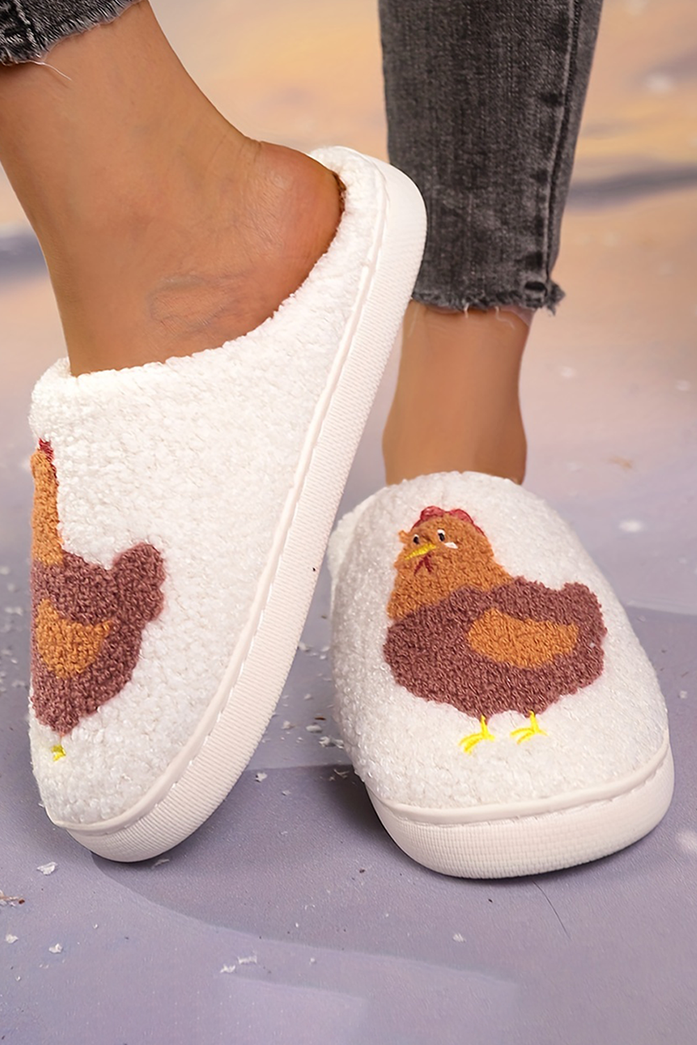 Chicken Fuzzy Winter Slippers