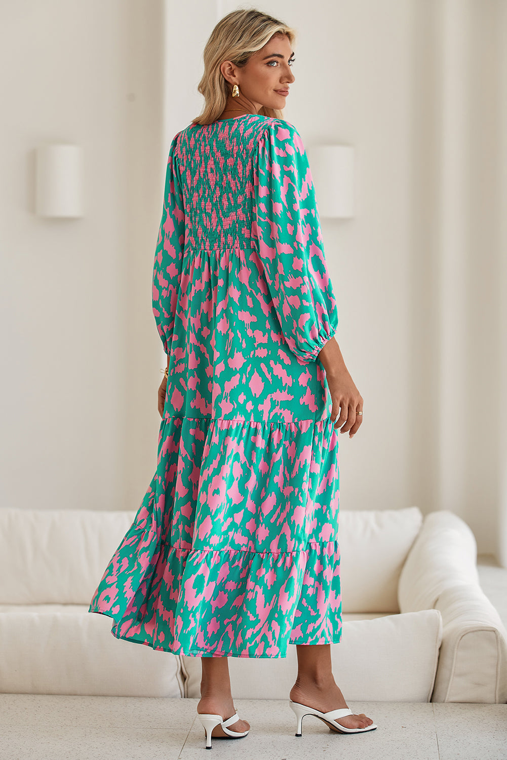 Abstract Maxi Dress