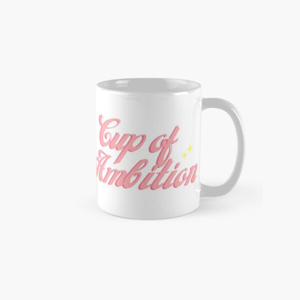 Start your morning with a cup of ambition in this Dolly inspired mug! Ceramic and Dishwasher Safe.